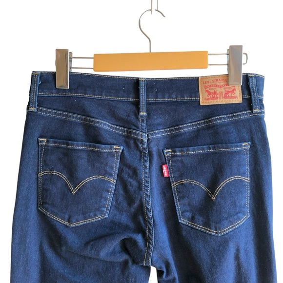 Levi’s 311 Shaping Skinny Jeans Dark Blue Size 27 Mid Rise - Picture 8 of 13